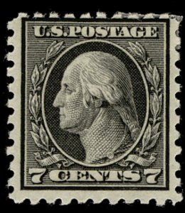 US #469 SCV $120.00 VF mint hinged, freshly broken from a  block, SCV $120.00