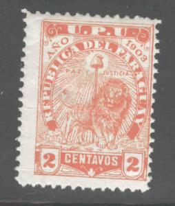 Paraguay Scott 85 MH* 1903 creased thinned