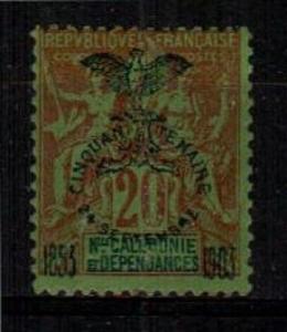 New Caledonia Scott 74 Mint hinged (Catalog Value $22.00)