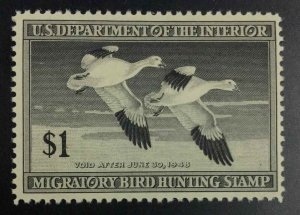 MOMEN: US STAMPS DUCK #14 MINT OG NH LOT #54109