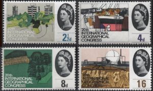 Great Britain 410-413 (mnh set of 4) Geographical Congress (1964)
