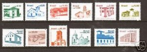 Brazil Sc 2055-2073 MNH. 1986-88 Buildings Cplt, VF