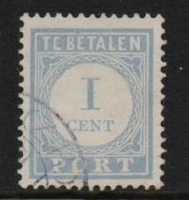 Netherlands   #J45  used  1913   postage due  1c