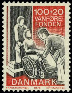 Denmark B55 MNH - Person in Wheelchair