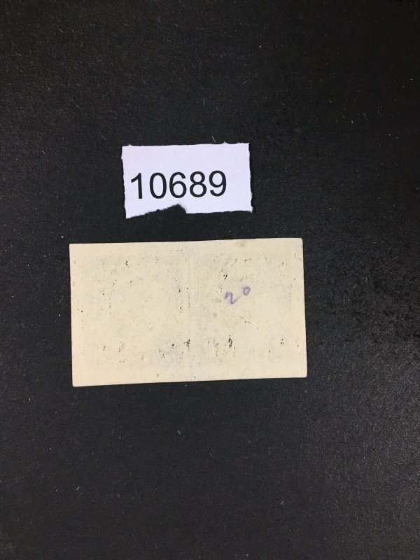MOMEN: US STAMPS # 611 LINE PAIR USED SUPERB LOT #10689