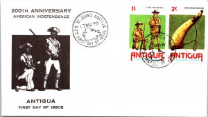 Antigua, Worldwide First Day Cover, Americana