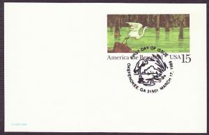 UX129 Heron and Marsh uncacheted FDC