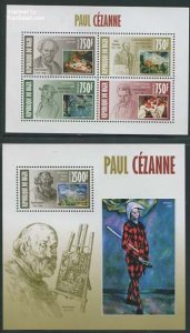 Niger 2013, Paul Cezanne 2 s/s, MNH