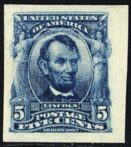 315, Mint NH XF/Superb 5¢ - With PSAG Graded 95 Certificate * Stuart Katz