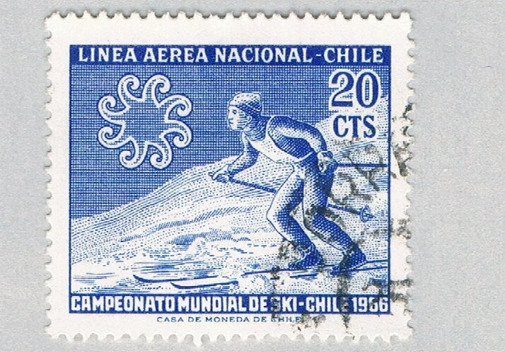 Chile Skier blue 20c (AP128706)
