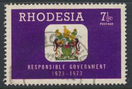 Rhodesia   SG 486   SC# 326  Used  Responsible Government 1973 see details 