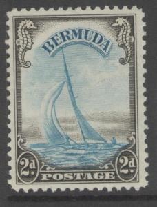 BERMUDA SG112 1938 2d LIGHT BLUE & SEPIA MTD MINT 