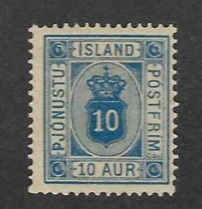 Iceland  SC O12 Mint F-VF SCV$90.00...Nice find!