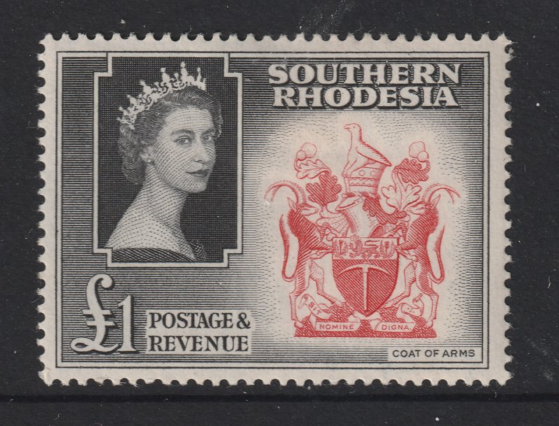 Southern Rhodesia a MH 1 pound QE2 from 1953