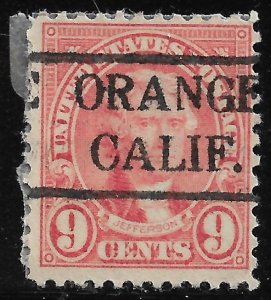 CA Precancels: Orange 479; Better Type CV $3; 9c 1926 Definitive #641