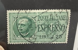 Italy 1932 Scott E14 used  - 1.25c, Victor Emmanuel III, Expresso