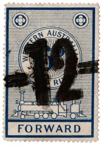 (I.B) Australia - Western Australia Railways : Parcels 6d (1907)