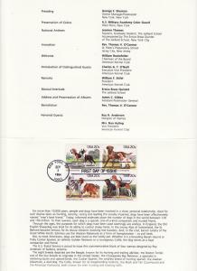 2098-2101 Dogs FDC ceremony program