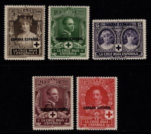 Spanish Sahara 1926 Red Cross Optd. ‘Sahara Espanol’, Part Set to 25c [Mint]