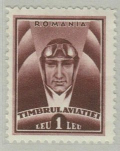 1932 Romania Postal Tax Timbrul Aviatiei Aviator 1L MH* A18P26F772-