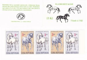 Czech Republic 1996 MNH Stamps Booklet Scott 2992-2993 Kladruby Horses
