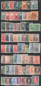 ARGENTINA  Sc 107//353 - Large lot 64 different Used F-VF