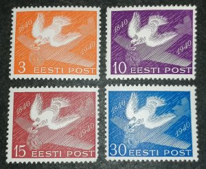 Estonia 1940 Eagle Bird Set MNH 3s–30s Eesti Post Baltic