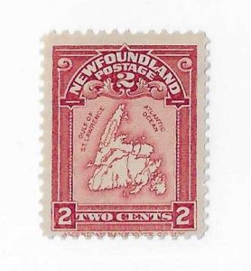 Newfoundland Sc #86 2c map OG FVF