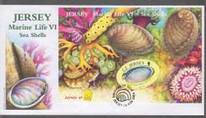 Jersey 2006,  Marine Life.  Miniature Sheet,  with Belgica Logo on FDC