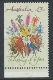 SG 1231  SC# 1164b  Used bottom left margin imperf Wildflowers 