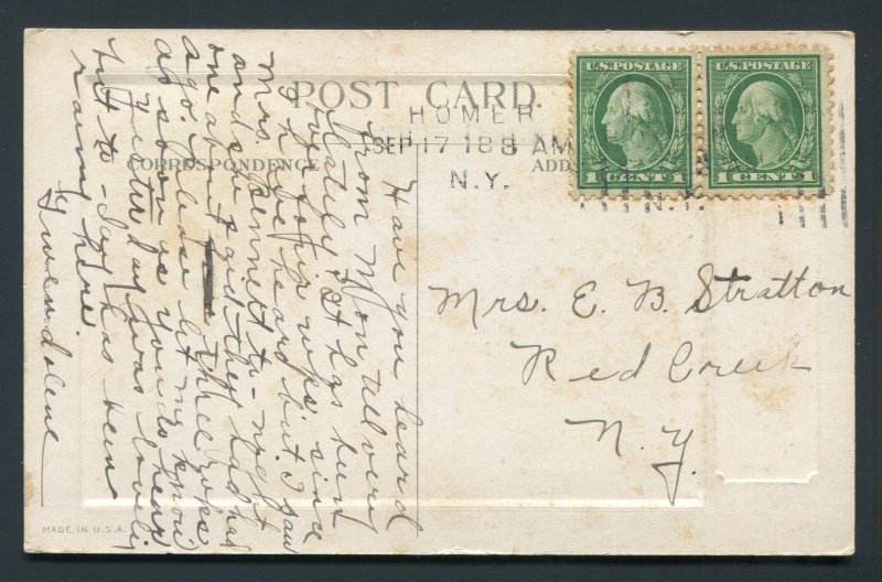 WW1 USA Patriotic postcard – Indianapolis 1918 WW1 USA Patriotic postcard – Indianapolis 1918