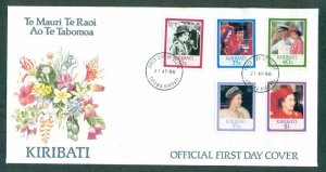 Kiribati 1986 Queens Birthday FDC lot70941