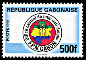 Gabon 833, MNH, Campaign Against Illegal Drugs