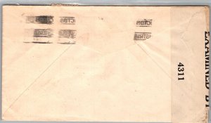 CUBA 1940-50 POSTAL HISTORY WWII CENSORED AIRMAIL COVER ADDR USA