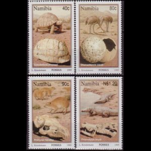 NAMIBIA 1995 - Scott# 779-82 Fossils Set of 4 NH