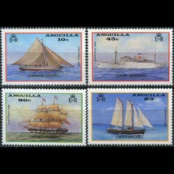 ANGUILLA 1986 - Scott# 696-9 Ships Set of 4 NH