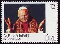 Ireland Republic SG#449 Mint - 1979 12p.  - Popes