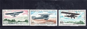 NIGER #C83-C85 1968 MAIL SERVICE MINT VF NH O.G