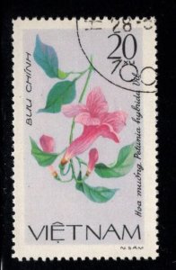 Unified Viet Nam Scott 1100 Used  flower stamp