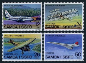 Samoa 466-469,469a, MNH. Mi 366-369,Bl.15. Polynesian Airlines, 1978. Progress.