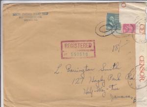 1940, Chicago, IL to Half-Way-Tree, Jamaica, Censored, See Remark (C2099)