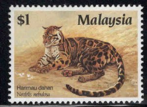 Malaysia Scott 371 Used key Protected Wildcat stamp