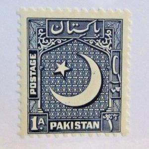 PAKISTAN Scott #47 * MH , 1 As postage stamp