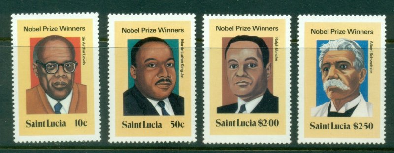 St Lucia 1980 Nobel Prize Winners MUH