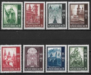 1948 Austria B252-9 Sallzburg Cathedral Reconstruction Aid C/S MH