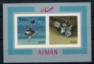 Ajman UAE 1968 MNH Stamps Souvenir Sheet Mi 35A Space