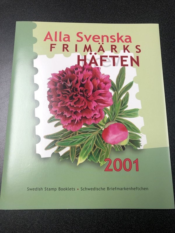 SWEDEN 2001 OFFICIAL BOOKLET YEAR SET Unused Mint Never Hinged. 