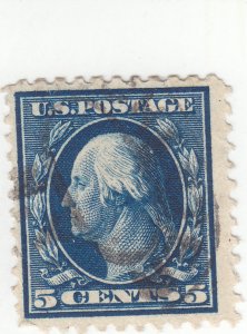 Scott# 504 - 5c Blue - Washington - Used