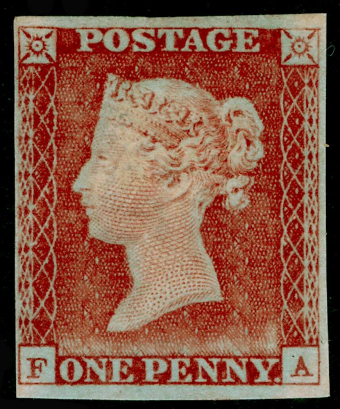 SG8, 1d red-brown PLATE 52, NH MINT. Cat £600+.FA