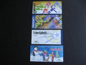 ICELAND 711, 711a, 752, 760 4 nice complete MNH booklets of 10 check them out!